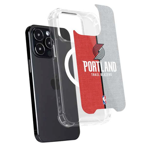 NBA Portland Trail Blazers Canvas iPhone 16 Pro MagSafe Case